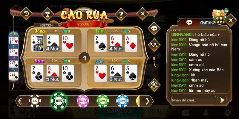 Lợi ích khi trải nghiệm bài cào rùa tại Nohu90